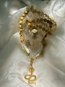 Golden Snake Dragon Mala