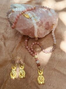 Goddeess Hathor Mala & Earing